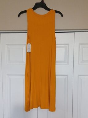 Time and Tru Mustard Yellow Sleeveless Maxi Dress